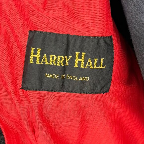 Harry Hall Womens Equestrian Riding Jacket Black 4 Button Made in England Lined - Picture 12 of 15